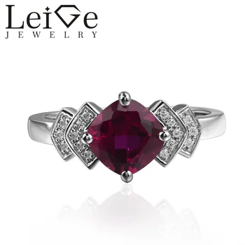 Leige Jewelry Lab Ruby Rings Cushion Cut Red Gemstone Anniversary Rings For Woman 925 sterling silver July Birthstone
Leige Jewelry Lab Ruby Rings Cushion Cut Red Gemstone Anniversary Rings For Woman 925 sterling silver July Birthstone