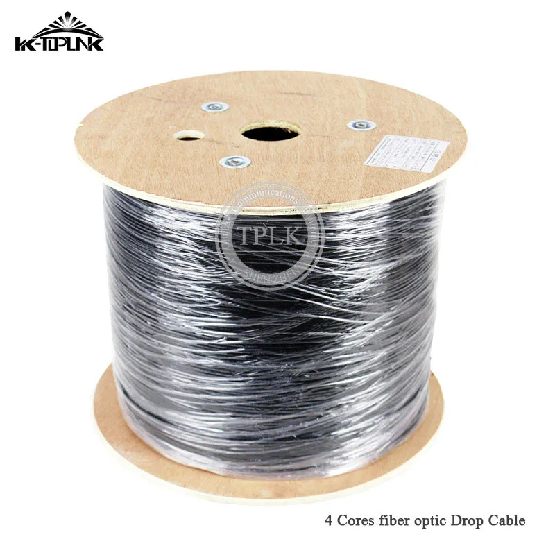 4 core FTTH fiber optical drop cable 4 core 500M/roll Indoor and outdoor 4core FTTH cable Black /white Single core shielded wire
4 core FTTH fiber optical drop cable 4 core 500M/roll Indoor and outdoor 4core FTTH cable Black /white Single core shielded wire