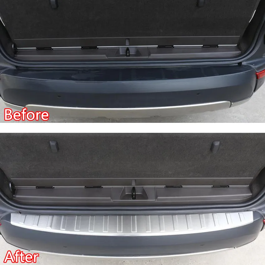 Stainless Steel Car Rear Door Outside Bumper Protector Sill Scuff Plate Trim For Land Rover Discovery 5 17 Car-styling
Stainless Steel Car Rear Door Outside Bumper Protector Sill Scuff Plate Trim For Land Rover Discovery 5 17 Car-styling