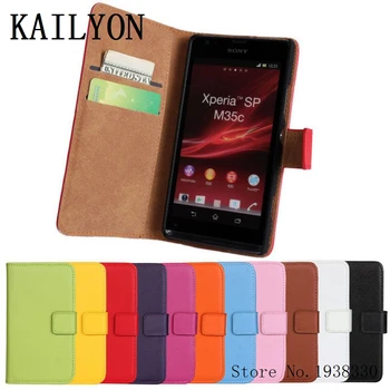 KAILYON Luxury Genuine Leather Case For Sony Xperia SP M35h M35C C5302 C5303 C5306 Wallet Flip Style Cell Phone Cover Bag With C
KAILYON Luxury Genuine Leather Case For Sony Xperia SP M35h M35C C5302 C5303 C5306 Wallet Flip Style Cell Phone Cover Bag With C