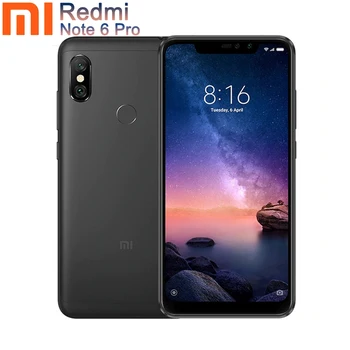 Global version xiaomi redmi note 6 Pro black 4GB RAM 64GB ROM Mobile Phone 6.26" 12+5MP Camera Fingerprint case 4000mAh
Global version xiaomi redmi note 6 Pro black 4GB RAM 64GB ROM Mobile Phone 6.26" 12+5MP Camera Fingerprint case 4000mAh