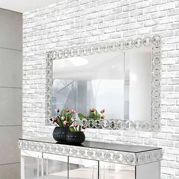 PVC self-adhesive backing wallpaper Antique wooden stripes wallpapers 45*100cm home store decorated White brick Wall Stickers
PVC self-adhesive backing wallpaper Antique wooden stripes wallpapers 45*100cm home store decorated White brick Wall Stickers