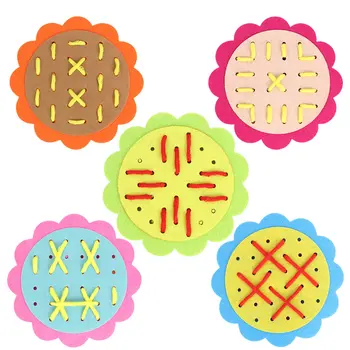 Lovely DIY Manual Weave Cloth Non-woven Sun Flower Threading Handmade Toy Threading Perforation Puzzle Toy
Lovely DIY Manual Weave Cloth Non-woven Sun Flower Threading Handmade Toy Threading Perforation Puzzle Toy