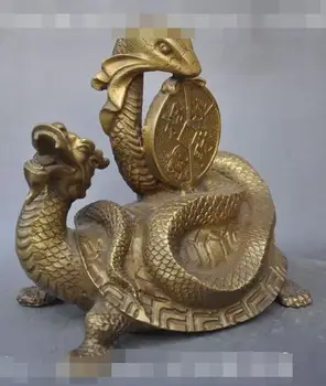 S02183 8" chinese fengshui animal bronze wealth Longevity Dragon Turtle snake statue
S02183 8" chinese fengshui animal bronze wealth Longevity Dragon Turtle snake statue