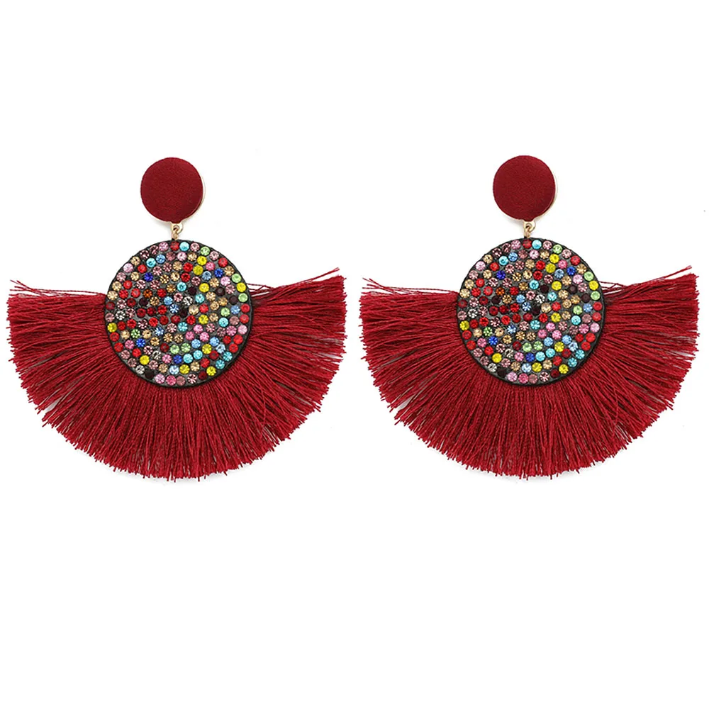 Fashion Mental Long Tassel Dangle Drop Earrings Women Bohemian Fan Shaped Earrings Fringe Female Ear Pendant Dangler M15
Fashion Mental Long Tassel Dangle Drop Earrings Women Bohemian Fan Shaped Earrings Fringe Female Ear Pendant Dangler M15