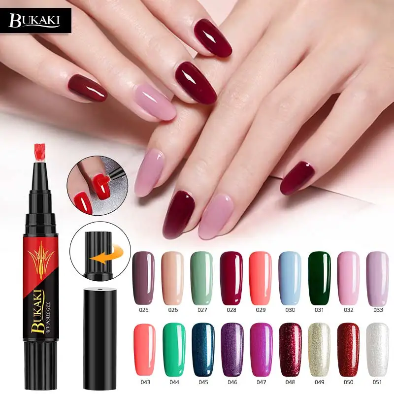 BUKAKI 1PCS One Step Gel Nail Polish Pen Nail Art Tips UV Gel Varnish Hybrid 3 In 1 Sugar Nails Glue No Need Top Base Coat
BUKAKI 1PCS One Step Gel Nail Polish Pen Nail Art Tips UV Gel Varnish Hybrid 3 In 1 Sugar Nails Glue No Need Top Base Coat