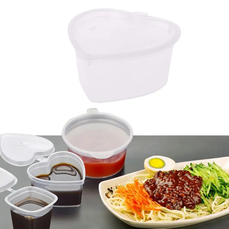 10pcs Disposable Jello Shot Cups Set Of 70ml Heart Shaped Sauce Pot Container With Conjoined Lid Slime Storage For Ketchup l29k
10pcs Disposable Jello Shot Cups Set Of 70ml Heart Shaped Sauce Pot Container With Conjoined Lid Slime Storage For Ketchup l29k