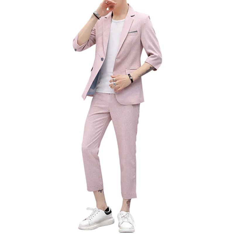 Summer Clothes 2019 Mens Casual Coat Pant Blazer Glitter Costume Men Slim Fit Dress Short Sleeves Suit Velvet Thin Blazers Suits
Summer Clothes 2019 Mens Casual Coat Pant Blazer Glitter Costume Men Slim Fit Dress Short Sleeves Suit Velvet Thin Blazers Suits