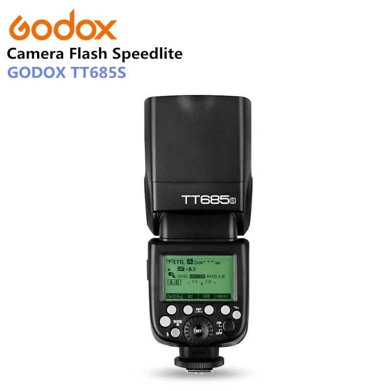 

Godox TT685S Camera Flash 2.4G HSS TTL GN60 Flash Speedlite for Sony A58 A7RII A7II A99 A9 A7R A6300 +5 Gift Kit