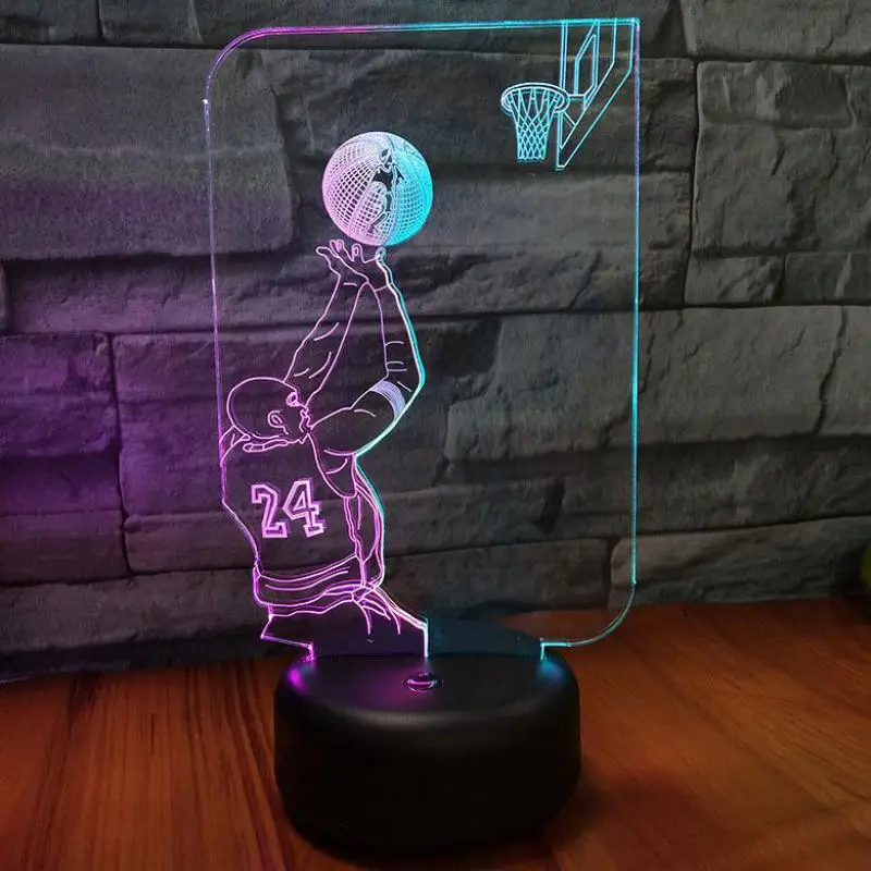 Молодежная съемка 3d видения ночник креативный красочный сенсорный зарядка