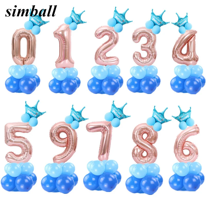 1Set 0-9 Digital Balloons Number Foil Balloons Pink/Blue Crown Balloon Birthday Wedding Ballon Party Decor Supplies Air Globos
1Set 0-9 Digital Balloons Number Foil Balloons Pink/Blue Crown Balloon Birthday Wedding Ballon Party Decor Supplies Air Globos
