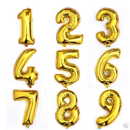 16 inch Foil Aluminum Balloon Large Helium Number Digit Air Balloons Wedding Decoration Birthday Event Party Souvenirs Supplies
16 inch Foil Aluminum Balloon Large Helium Number Digit Air Balloons Wedding Decoration Birthday Event Party Souvenirs Supplies
