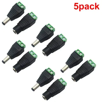 5pcs Female + 5 pcs Male DC connector 5.5 X 2.1mm Power Jack Cable Connector Adapter Plug for 3528/5050 single color led tape
5pcs Female + 5 pcs Male DC connector 5.5 X 2.1mm Power Jack Cable Connector Adapter Plug for 3528/5050 single color led tape