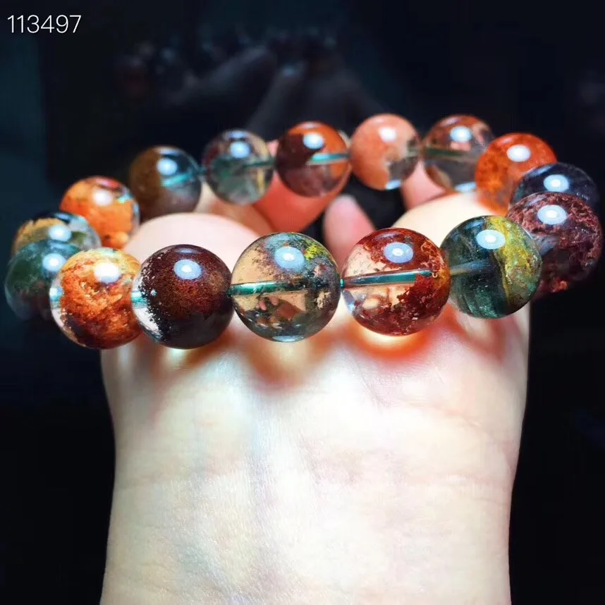 13.2mm Natural Colorful Phantom Quartz Bracelet For Women Lady Gift Gemstone Stretch Crystal Round Beads Fashion Bracelets AAAAA
13.2mm Natural Colorful Phantom Quartz Bracelet For Women Lady Gift Gemstone Stretch Crystal Round Beads Fashion Bracelets AAAAA