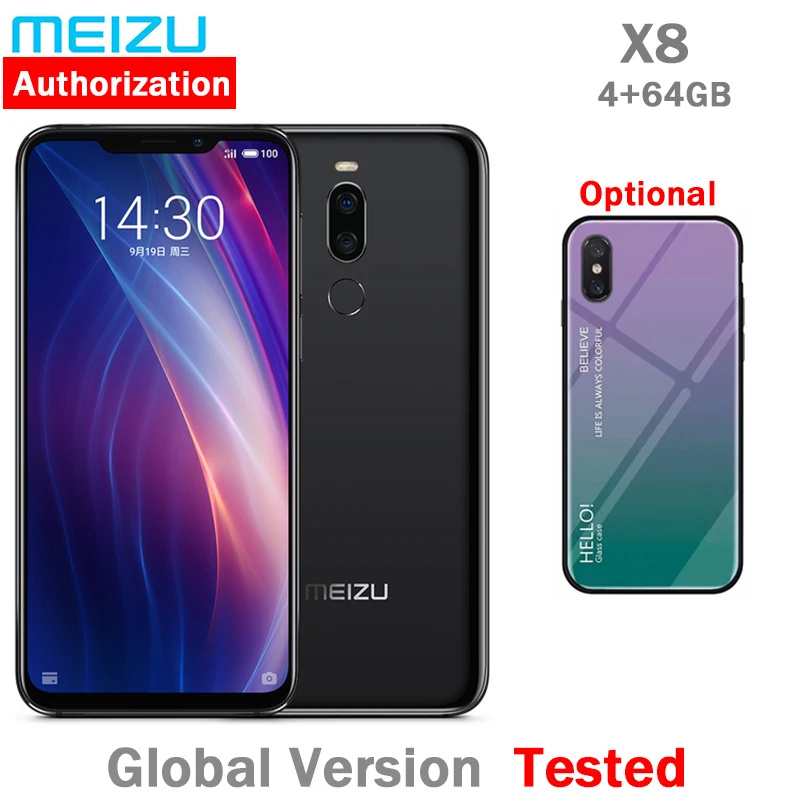 Global Vesion Meizu X8 4G ram 64G rom 4G LTE Cell Phone Snapdragon 710 Octa Core 6.2inch 12.0MP and 5.0mp Dual Rear Camera GPS
Global Vesion Meizu X8 4G ram 64G rom 4G LTE Cell Phone Snapdragon 710 Octa Core 6.2inch 12.0MP and 5.0mp Dual Rear Camera GPS