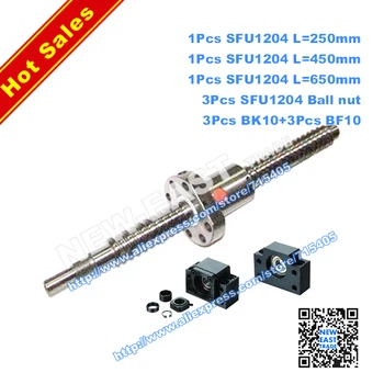 Ball screw SFU1204 - L250mm 450mm 650mm + 3pcs Ballscrew Ballnut + BK/BF10 standard processing + 3pcs bk10 + 3pcs bf10
Ball screw SFU1204 - L250mm 450mm 650mm + 3pcs Ballscrew Ballnut + BK/BF10 standard processing + 3pcs bk10 + 3pcs bf10