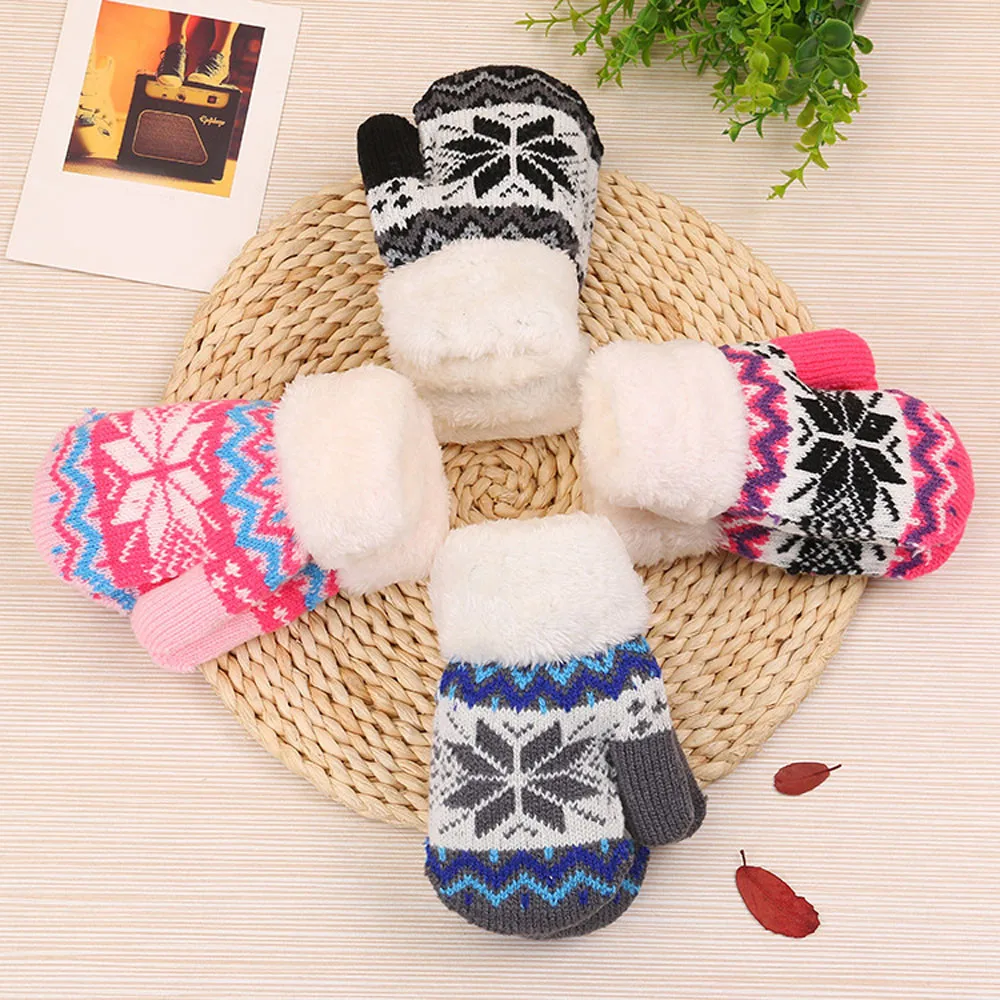 Chridren Cute Girl Christmas soft Snowflake Keep Warm Knitted Cashmere Glove Comfortable gloves L50/1225
Chridren Cute Girl Christmas soft Snowflake Keep Warm Knitted Cashmere Glove Comfortable gloves L50/1225