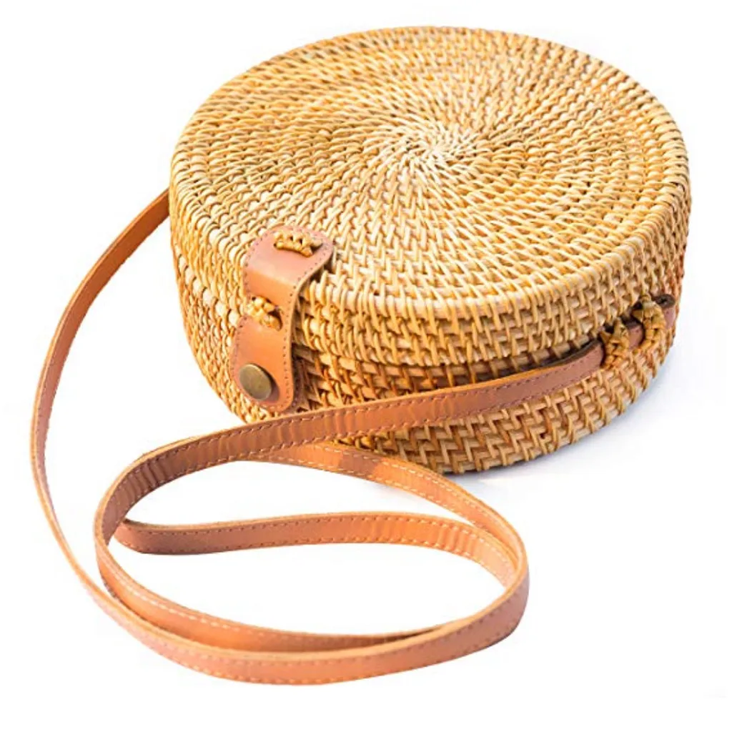 Maison Fabre Vintage Female Crossbody Bag Circle Handwoven Bali Round Retro Beach Bag National Rattan Straw Shoulder bag Female
Maison Fabre Vintage Female Crossbody Bag Circle Handwoven Bali Round Retro Beach Bag National Rattan Straw Shoulder bag Female