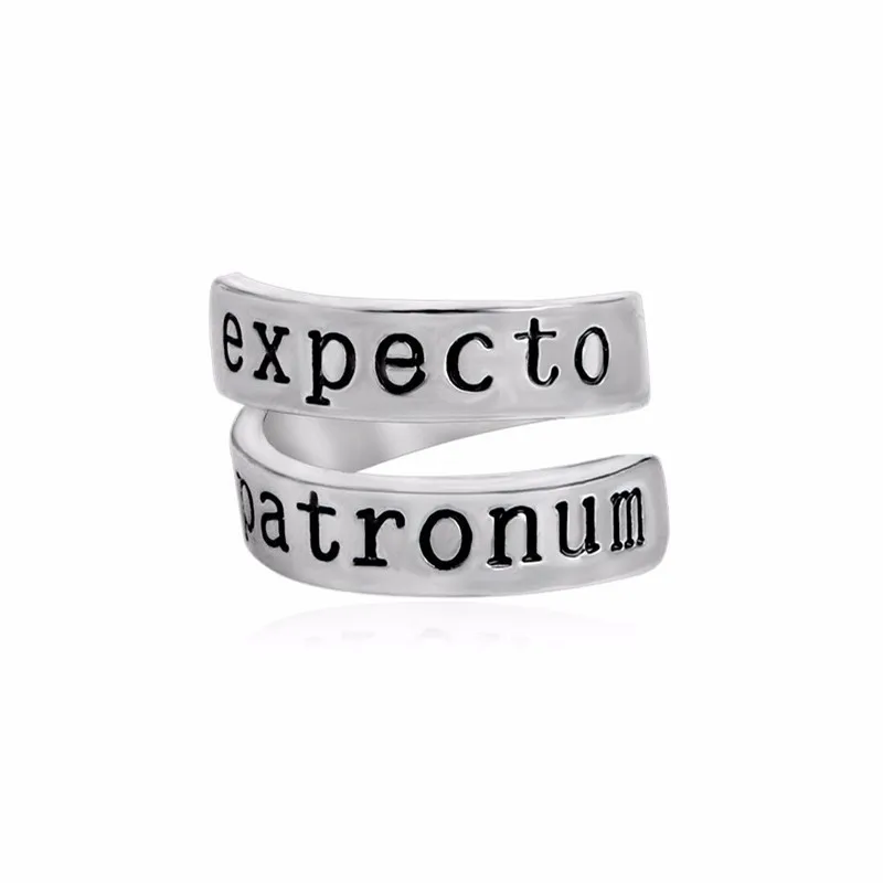 Expecto Patronum Twisted Ring for Women Men Silver Color Adjustable Opening Double layer Rings Fashion Finger Jewelry Gift
Expecto Patronum Twisted Ring for Women Men Silver Color Adjustable Opening Double layer Rings Fashion Finger Jewelry Gift