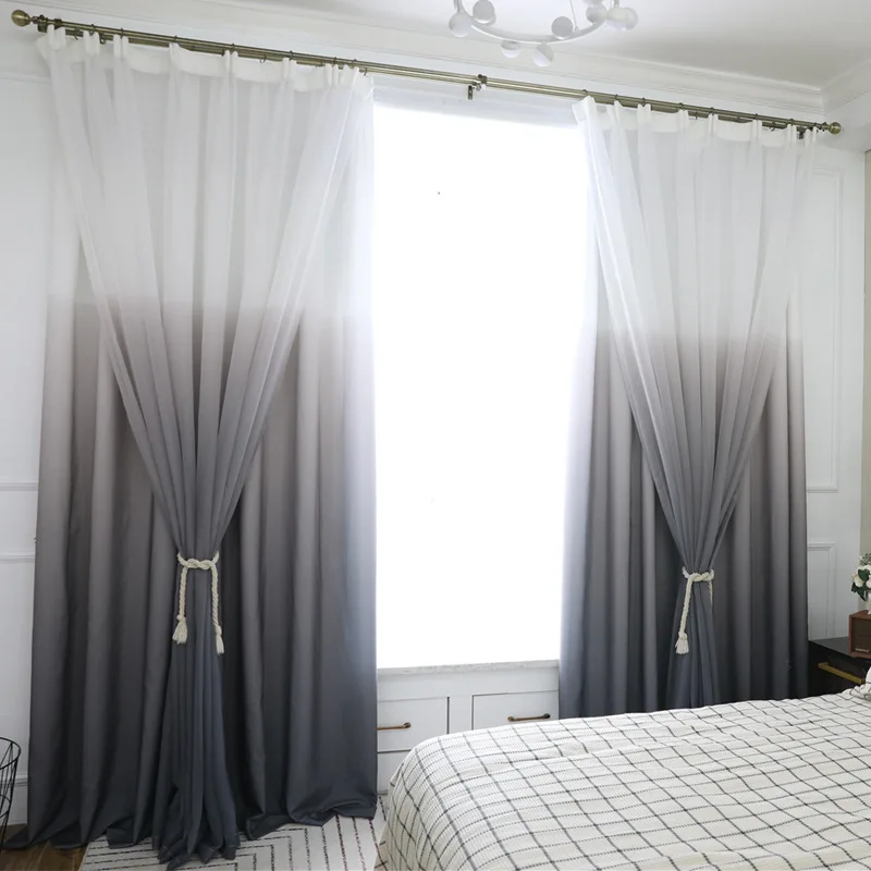 Simple Modern Gradient Grey Printing with Full Shading Curtains for Living Dining Room Bedroom.
Simple Modern Gradient Grey Printing with Full Shading Curtains for Living Dining Room Bedroom.