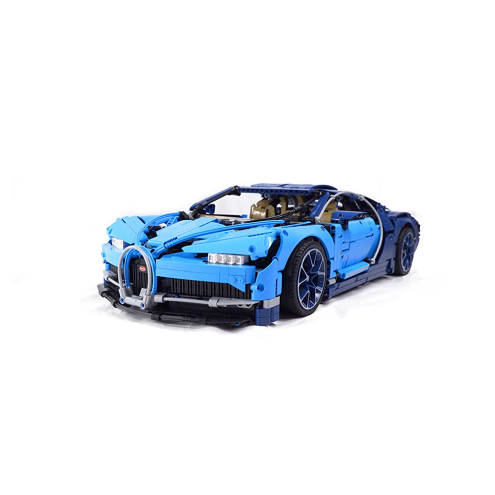 

New Lepin 20086 Technic Series Bugatti Supercar Racing Blue Chiron Building Blocks Bricks Toy Compatible 42083 Children Gift