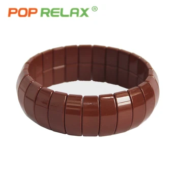 

POP RELAX 6 Korea tourmaline germanium bracelet energy body anion balance new fashion health care stone bracelets for men women