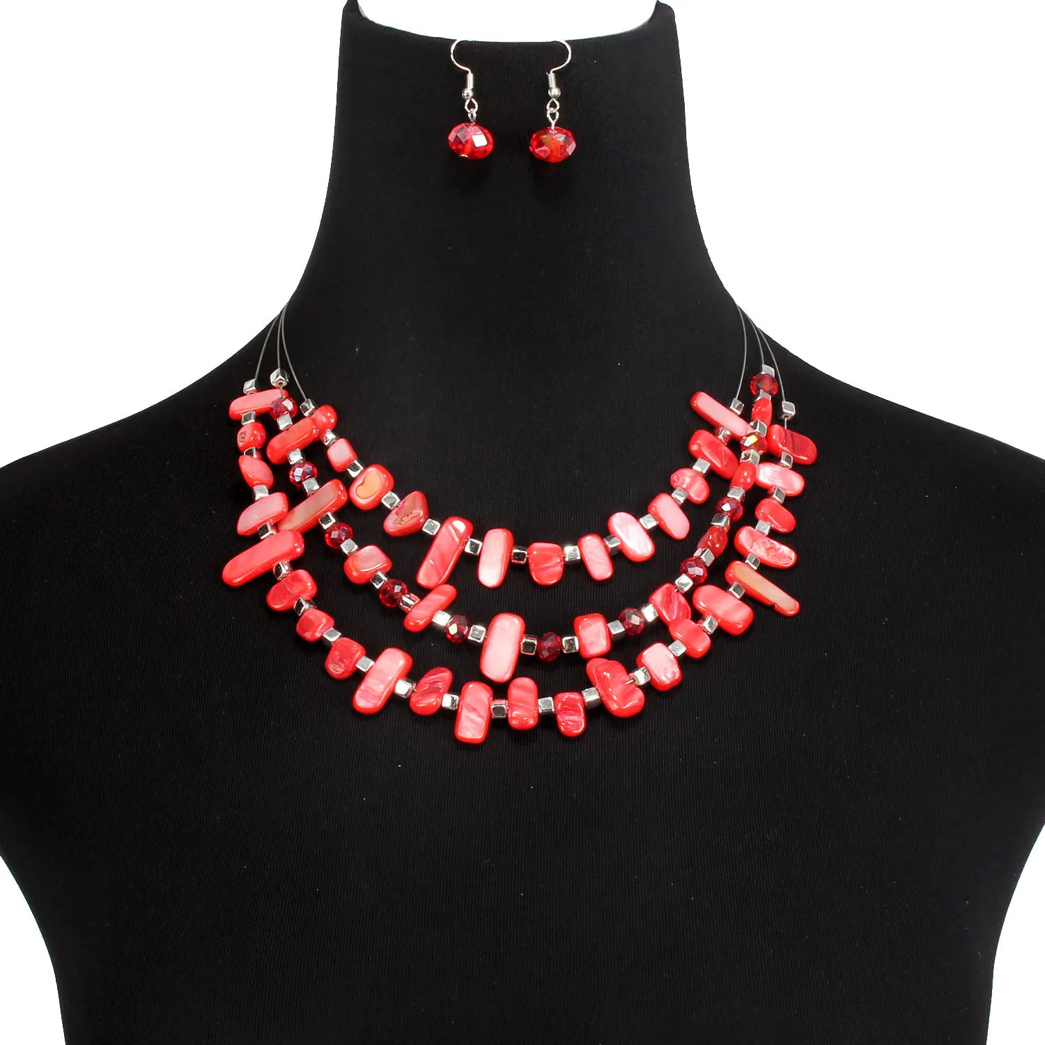HAEQIS new fashion exaggerate multi-layer irregular shell necklaces with earrings costume equisite jewelry set for woman
HAEQIS new fashion exaggerate multi-layer irregular shell necklaces with earrings costume equisite jewelry set for woman