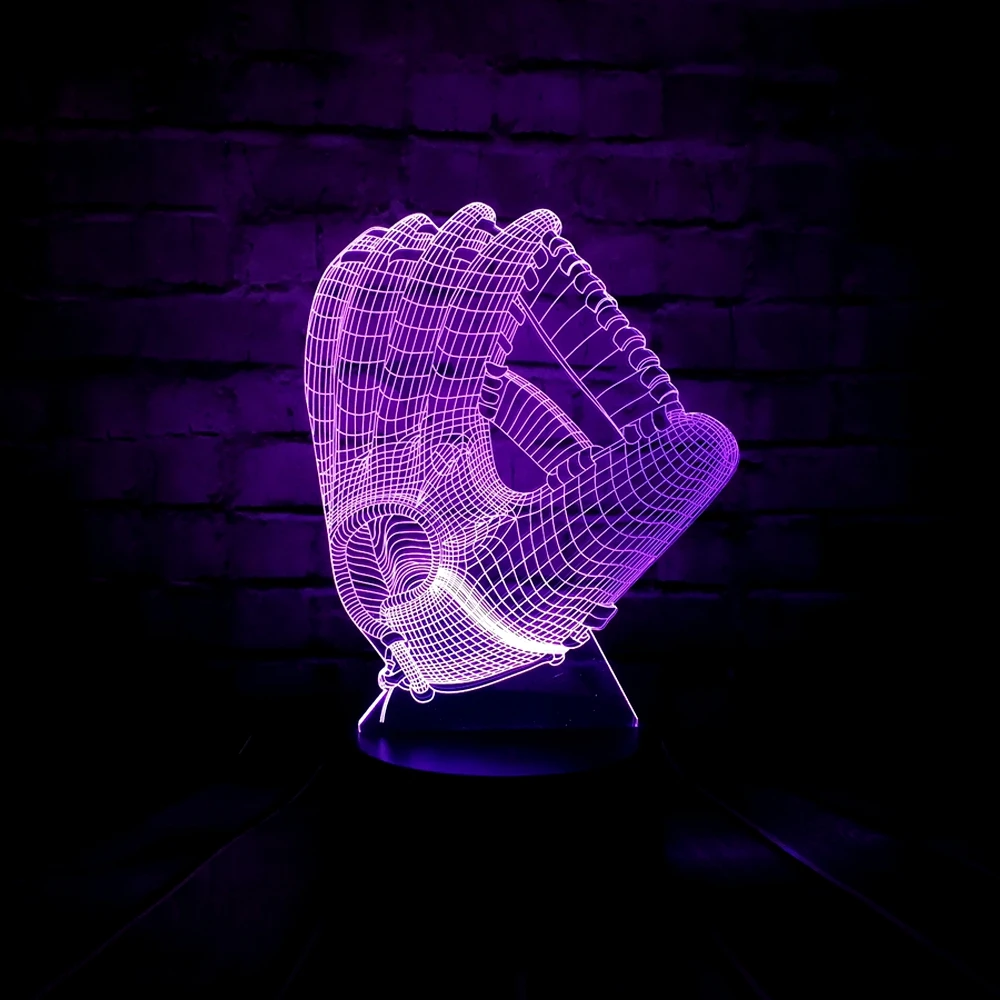 Creative LED 3D Baseball Glove Lava USB Charge RGB Decor Table Baby Sleep Battery Power Night Mood Lamp Children's Day Gift Toy 
Creative LED 3D Baseball Glove Lava USB Charge RGB Decor Table Baby Sleep Battery Power Night Mood Lamp Children's Day Gift Toy