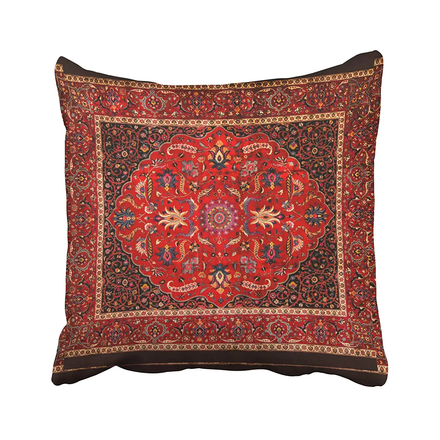 Throw Pillow Square Size Antique Persian Mashhad Rug Pillowcase With Hidden Zipper Fashion Cushion Gift For Home Bedroom
Throw Pillow Square Size Antique Persian Mashhad Rug Pillowcase With Hidden Zipper Fashion Cushion Gift For Home Bedroom