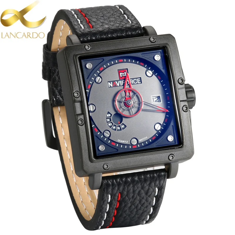 Lancardo Top Brand Square Watches Men Quartz Analog Date Clock Relogios Masculino Man Army Leather Military Sport Watch Hours
Lancardo Top Brand Square Watches Men Quartz Analog Date Clock Relogios Masculino Man Army Leather Military Sport Watch Hours