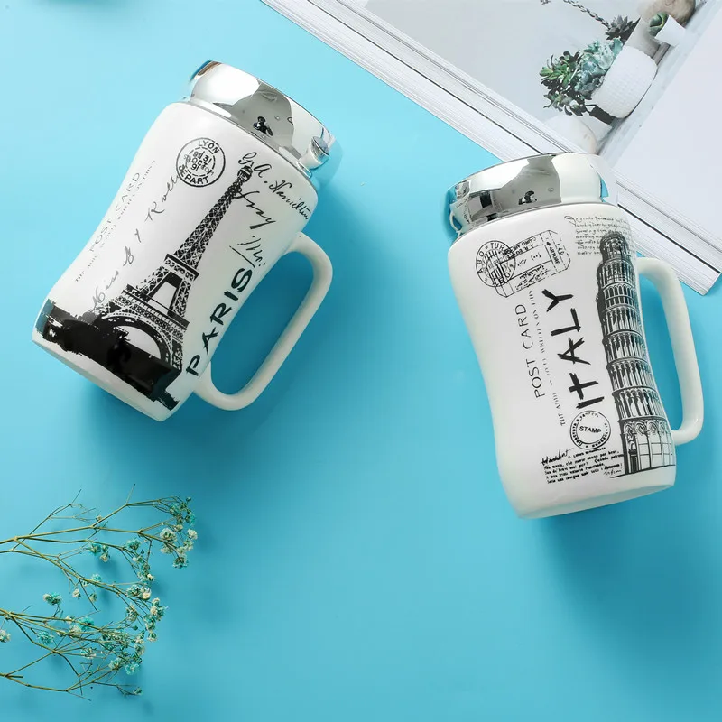 Lingeafey 2018 New Coffee Mug Tea Cup Creative Mug White Four Colors Europe Travel Mug with Handgrip 400ml Brief Cup for Coffee
Lingeafey 2018 New Coffee Mug Tea Cup Creative Mug White Four Colors Europe Travel Mug with Handgrip 400ml Brief Cup for Coffee