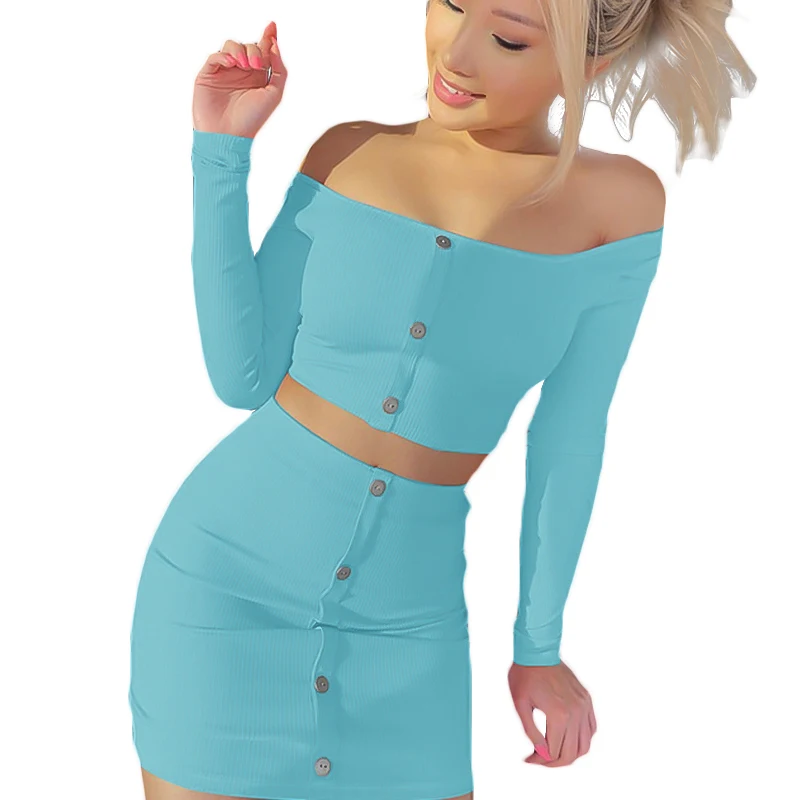2019 Two Piece Set Women One-shoulder Long-sleeved Skirt Suit Women Two Piece Outfits Women Clothes New Hot Sale Club Outfits
2019 Two Piece Set Women One-shoulder Long-sleeved Skirt Suit Women Two Piece Outfits Women Clothes New Hot Sale Club Outfits