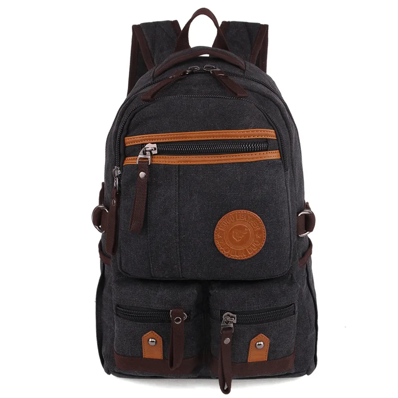 Vintage Canvas Backpack Travel Casual Leather Bags for Women and Men Bookbag for Teen Girls and Boys Mochila Retro Back Pack 
Vintage Canvas Backpack Travel Casual Leather Bags for Women and Men Bookbag for Teen Girls and Boys Mochila Retro Back Pack