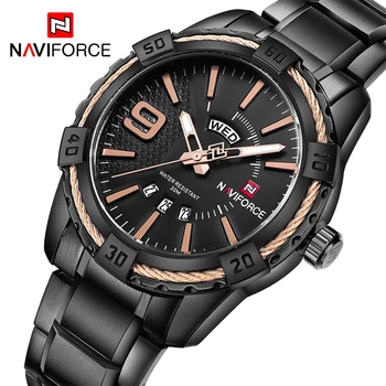 NAVIFORCE 2019 Luxury Fashion Casual Brand Waterproof Quartz Watch Men Military Stainless Steel Sports Watches Male Clock
NAVIFORCE 2019 Luxury Fashion Casual Brand Waterproof Quartz Watch Men Military Stainless Steel Sports Watches Male Clock