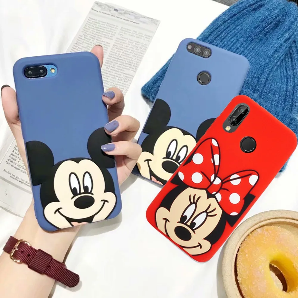 new 3D Cartoon For huawei P20 LITE case cover Smiling Minnie for HUAWEI PRO Phone plus |