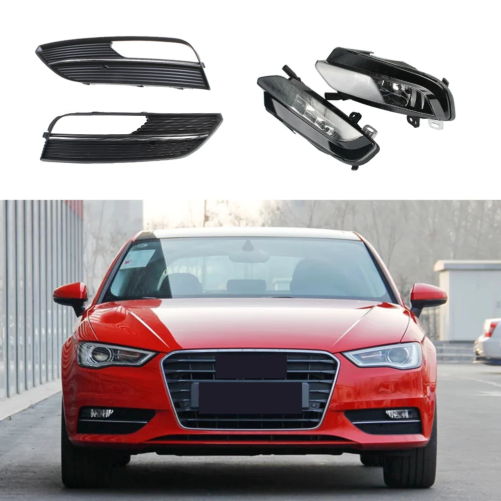 Chrome Front Left Right Bumper Halogen Fog light Cover Grille Fit For AUDI A3 8V 13-16 Hatchback Not Fit S3 S-line
Chrome Front Left Right Bumper Halogen Fog light Cover Grille Fit For AUDI A3 8V 13-16 Hatchback Not Fit S3 S-line