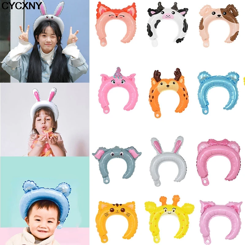 5/10pcs Cute Animal Foil Headband Balloon Rabbit Cow Fox Unicorn Cat Pig Bear Wedding Favors Children Birthday Theme Party Decor
5/10pcs Cute Animal Foil Headband Balloon Rabbit Cow Fox Unicorn Cat Pig Bear Wedding Favors Children Birthday Theme Party Decor
