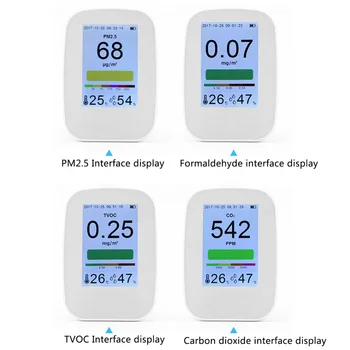 Digital PM2.5 TVOC Tester Gas Monitor Instrument Meter Gas Analyzer LCD Air Quality Monitor Detector Indoor Outdoor
Digital PM2.5 TVOC Tester Gas Monitor Instrument Meter Gas Analyzer LCD Air Quality Monitor Detector Indoor Outdoor