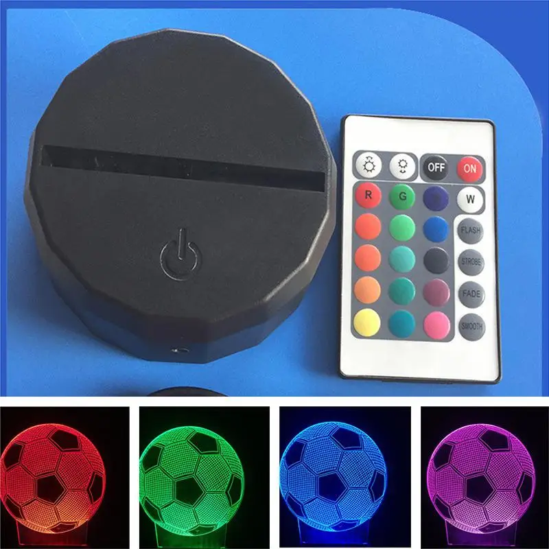 Led Lamp Base USB Cable Touch Switch Modern Black USB Cable Remote Control Night Light Acrylic 3D Led Night Lamp Assembled Base
Led Lamp Base USB Cable Touch Switch Modern Black USB Cable Remote Control Night Light Acrylic 3D Led Night Lamp Assembled Base