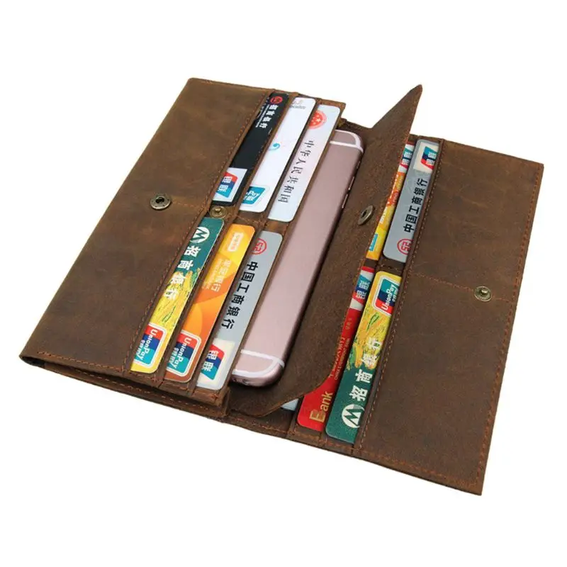 19x10cm Men's Genuine Leather Large Capacity Money ID Card Holder Wallet Pouch Purse Bag
19x10cm Men's Genuine Leather Large Capacity Money ID Card Holder Wallet Pouch Purse Bag