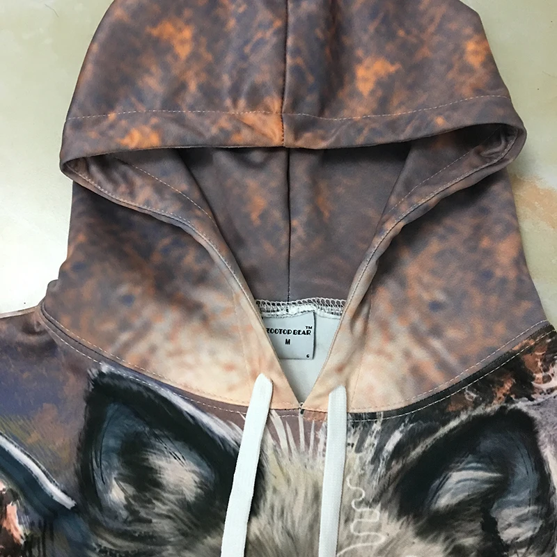 Толстовки с капюшоном в стиле унисекс Wolf Warrior от SunimaArt толстовки изображением