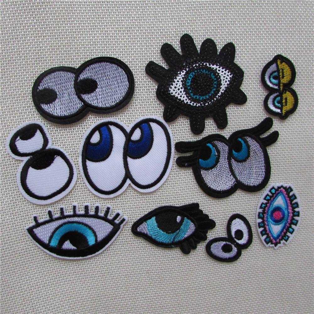 Hot sale Mixed eye Iron On Patches For Clothes Cartoon Motif Badges Embroidered DIY Clothes Ornaments Decor Sewing Accessories
Hot sale Mixed eye Iron On Patches For Clothes Cartoon Motif Badges Embroidered DIY Clothes Ornaments Decor Sewing Accessories