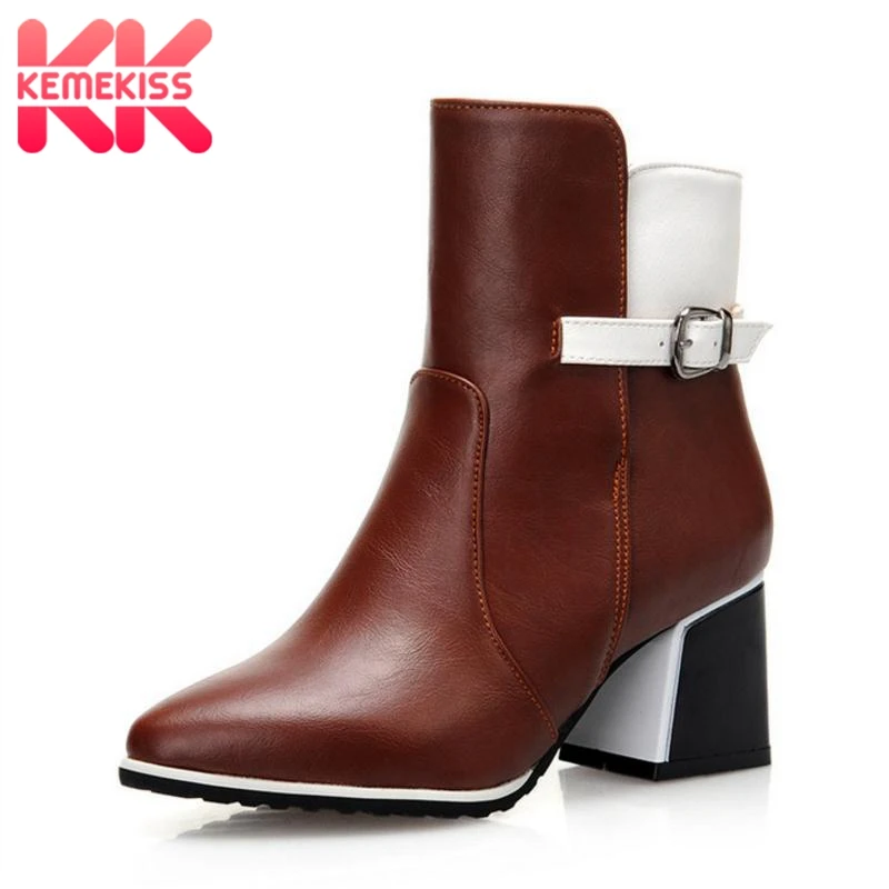 KemeKiss Fashion Women High Heels Boots Zipper Warm Fur Shoes Women Winter Ankle Boots Thick Heel Vintage Shoes Size 32-43
KemeKiss Fashion Women High Heels Boots Zipper Warm Fur Shoes Women Winter Ankle Boots Thick Heel Vintage Shoes Size 32-43