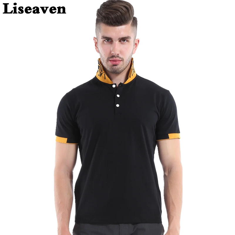 Liseaven Men Casual Polo shirt male summer men's black and Gray cotton short sleeve polo shirt Slim fitted men Size M-5XL
Liseaven Men Casual Polo shirt male summer men's black and Gray cotton short sleeve polo shirt Slim fitted men Size M-5XL