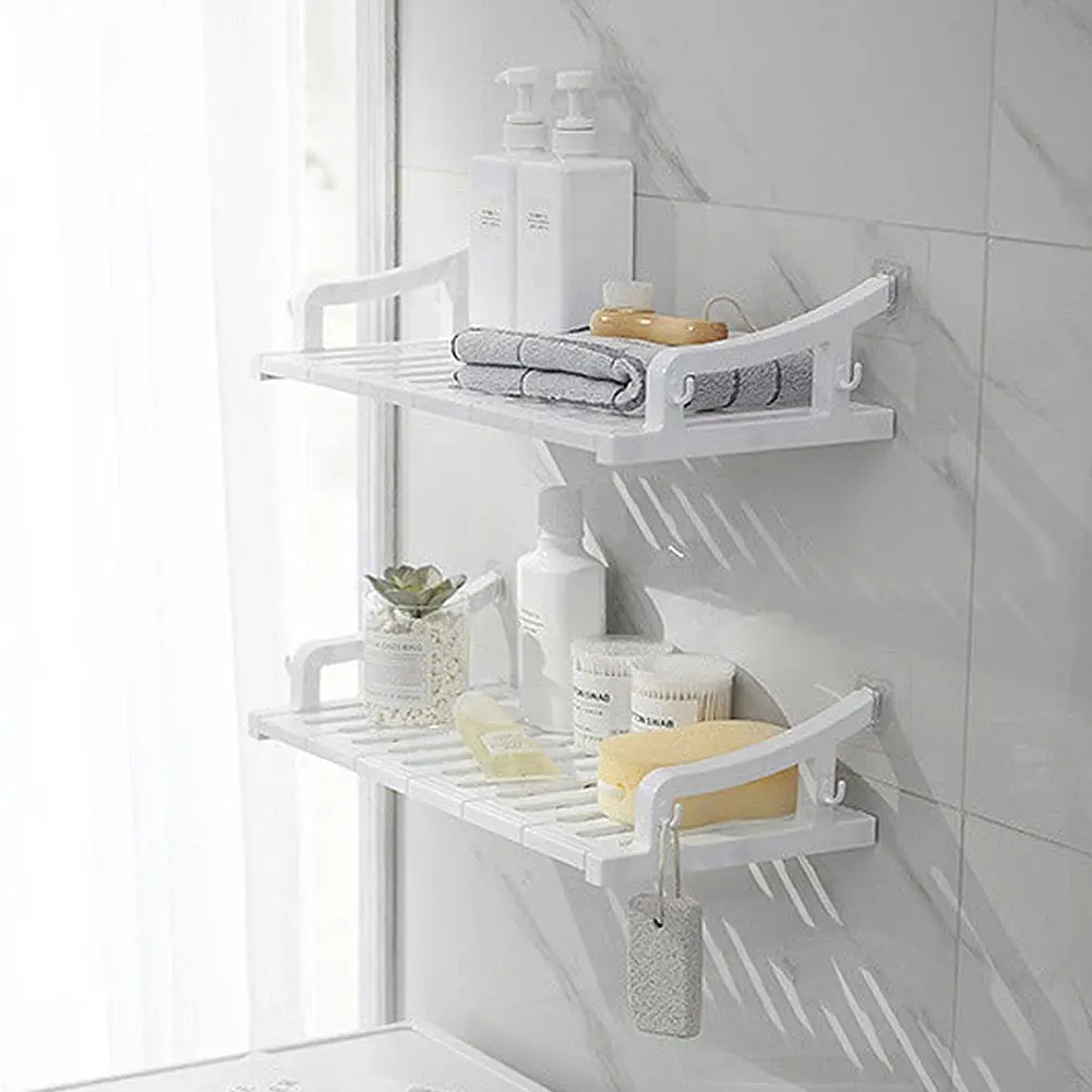 Hole-free Bathroom Shelf New Model Bathroom Innovative Multipurpose Plastic Towel Shelf Convenient Storage Shelf
Hole-free Bathroom Shelf New Model Bathroom Innovative Multipurpose Plastic Towel Shelf Convenient Storage Shelf