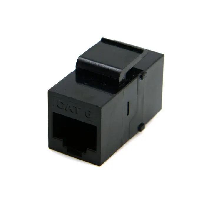 UTP CAT6 Keystone Coupler RJ45 Female to Female UTP CAT6 Keystone inline Coupler Black Color
UTP CAT6 Keystone Coupler RJ45 Female to Female UTP CAT6 Keystone inline Coupler Black Color