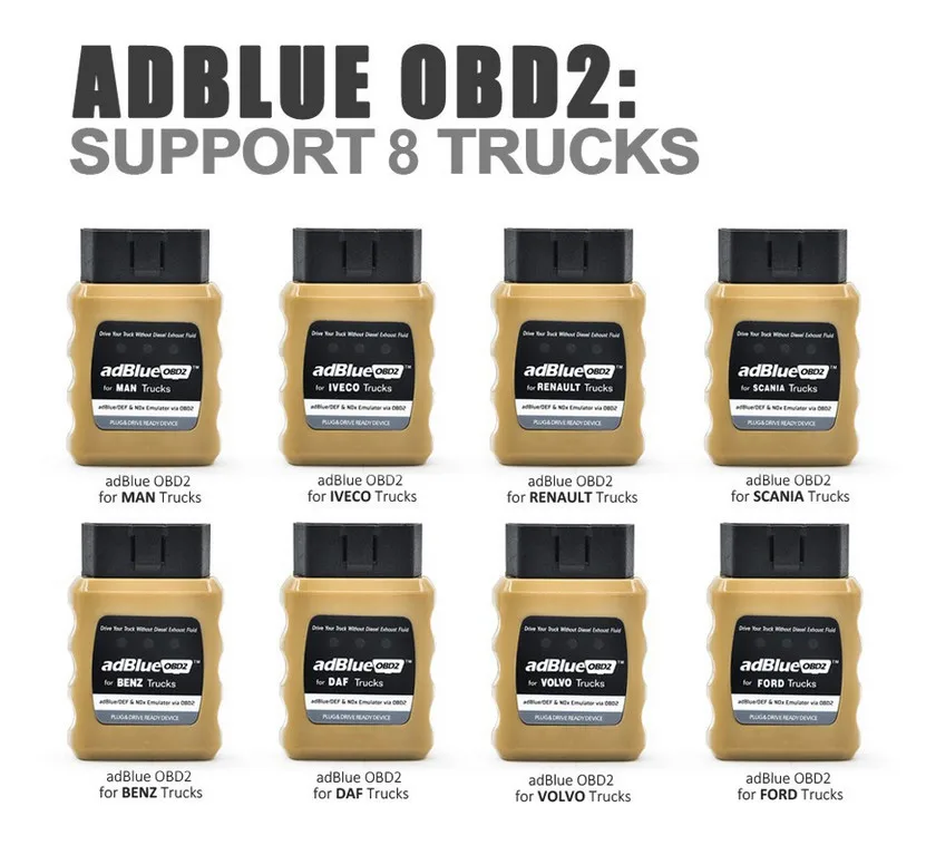 AdblueOBD2 Emulator Trucks Plug and Drive Device by OBD2 Adblue Emulator For IVECO/BENZ/FORD/RENAULT/VOLVO/DAF/MAN/SCANIA
AdblueOBD2 Emulator Trucks Plug and Drive Device by OBD2 Adblue Emulator For IVECO/BENZ/FORD/RENAULT/VOLVO/DAF/MAN/SCANIA