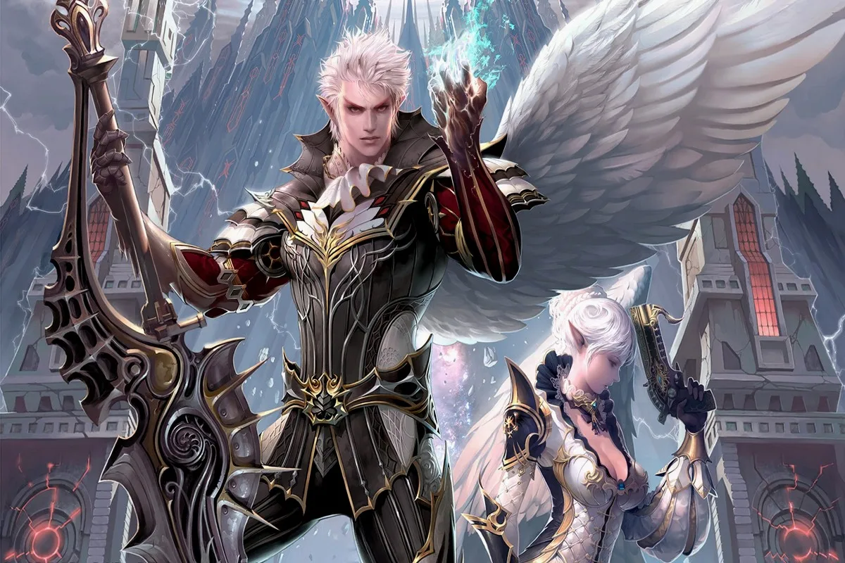 Холст Тканевый постер с рисунком на заказ (рамка в наличии) Lineage 2 PDM701 для