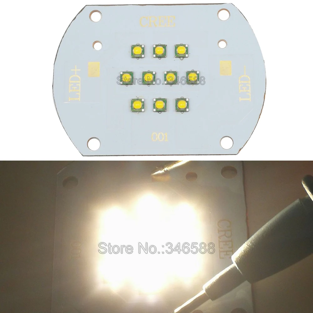 

50W Cree XLamp XP-G XPG Multi Chip 10LED High Power LED White Warm White Neutral White DC30V-36V 1500mA LED Emitter Light Lamp