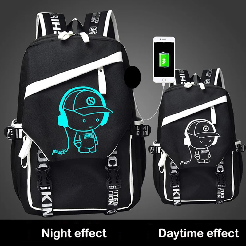 Senkey Style Student Cartoon Anime Luminous Backpack Men School Bag For Teenagers Casual USB Charging Laptop Backpack Travel Bag
Senkey Style Student Cartoon Anime Luminous Backpack Men School Bag For Teenagers Casual USB Charging Laptop Backpack Travel Bag